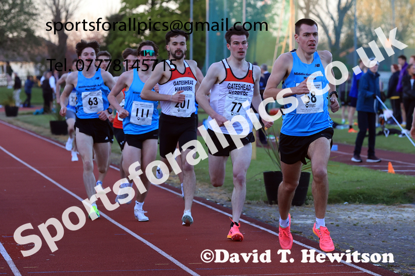 The 1500 metres, 2026 NEGP 1, Monkton Stadium. Photo: David T. Hewitson/Sports for All Pics